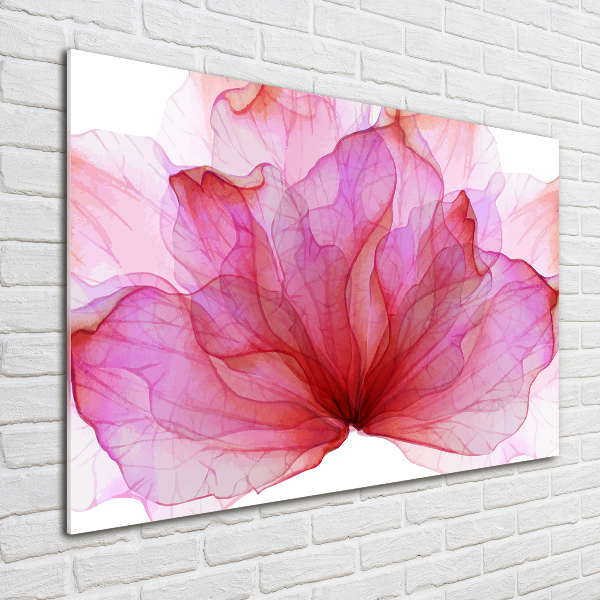 Acrylic wall art Pink flower