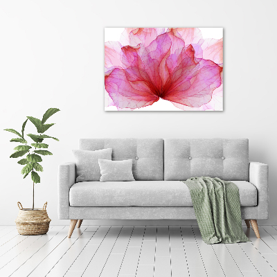 Acrylic wall art Pink flower