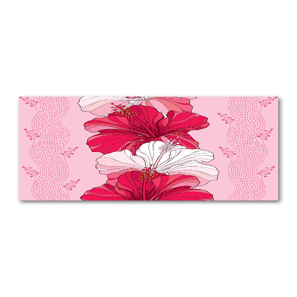 Wall art acrylic Hawaiian flowers