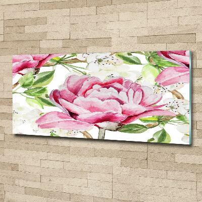 Acrylic print Peonies