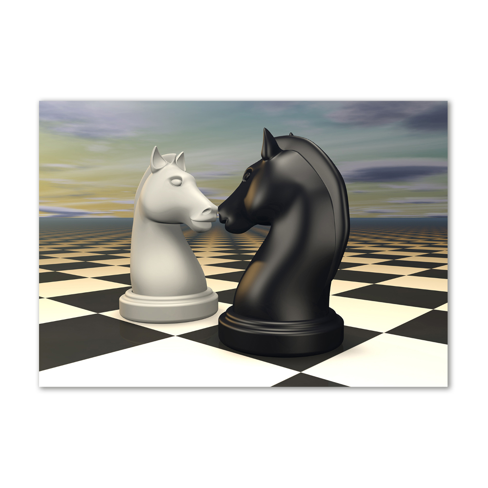 Print on acrylic Chess horses