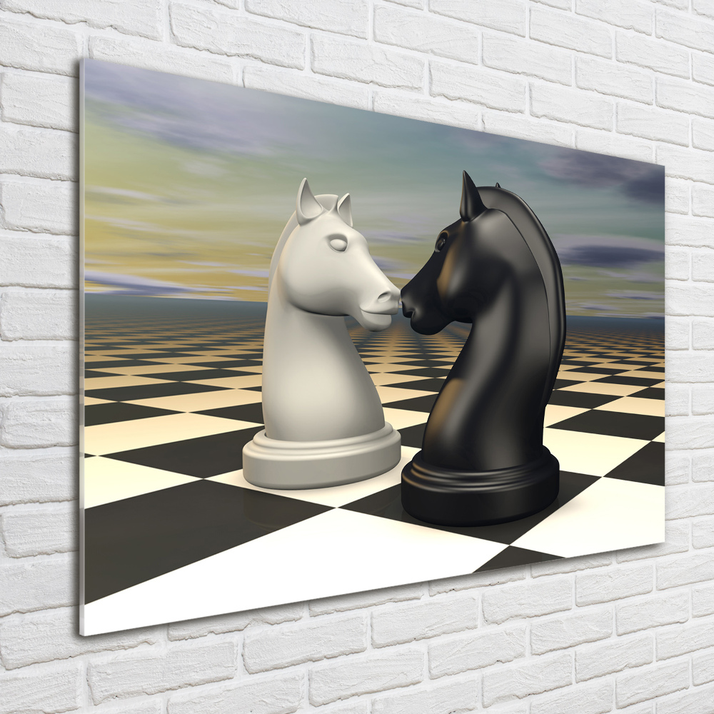 Print on acrylic Chess horses