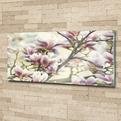 Glass acrylic wall art Magnolia