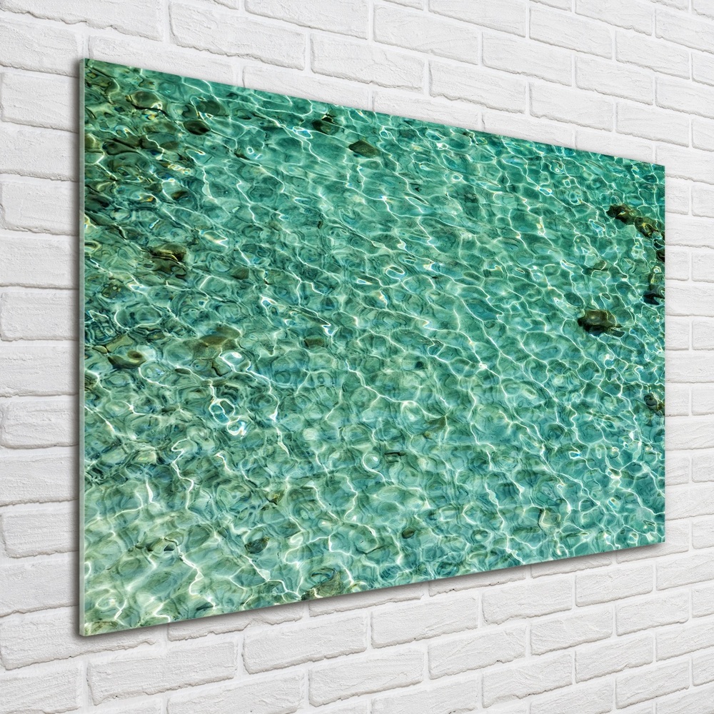 Wall art acrylic Transparent water