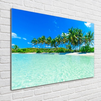 Wall art acrylic Tropical beach