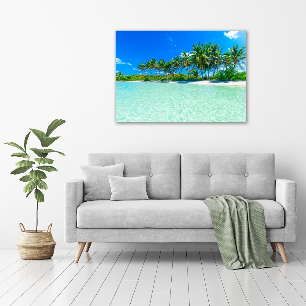 Wall art acrylic Tropical beach