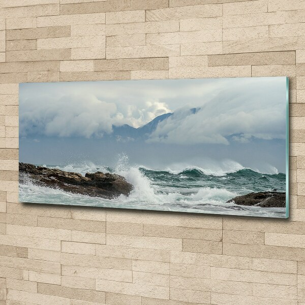 Wall art acrylic Rough sea