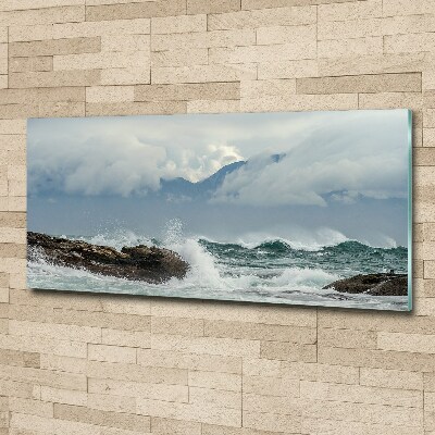 Wall art acrylic Rough sea