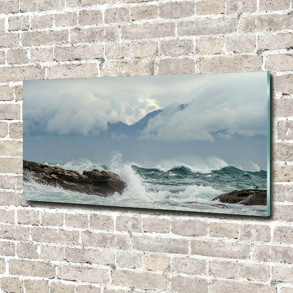 Wall art acrylic Rough sea