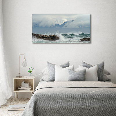 Wall art acrylic Rough sea