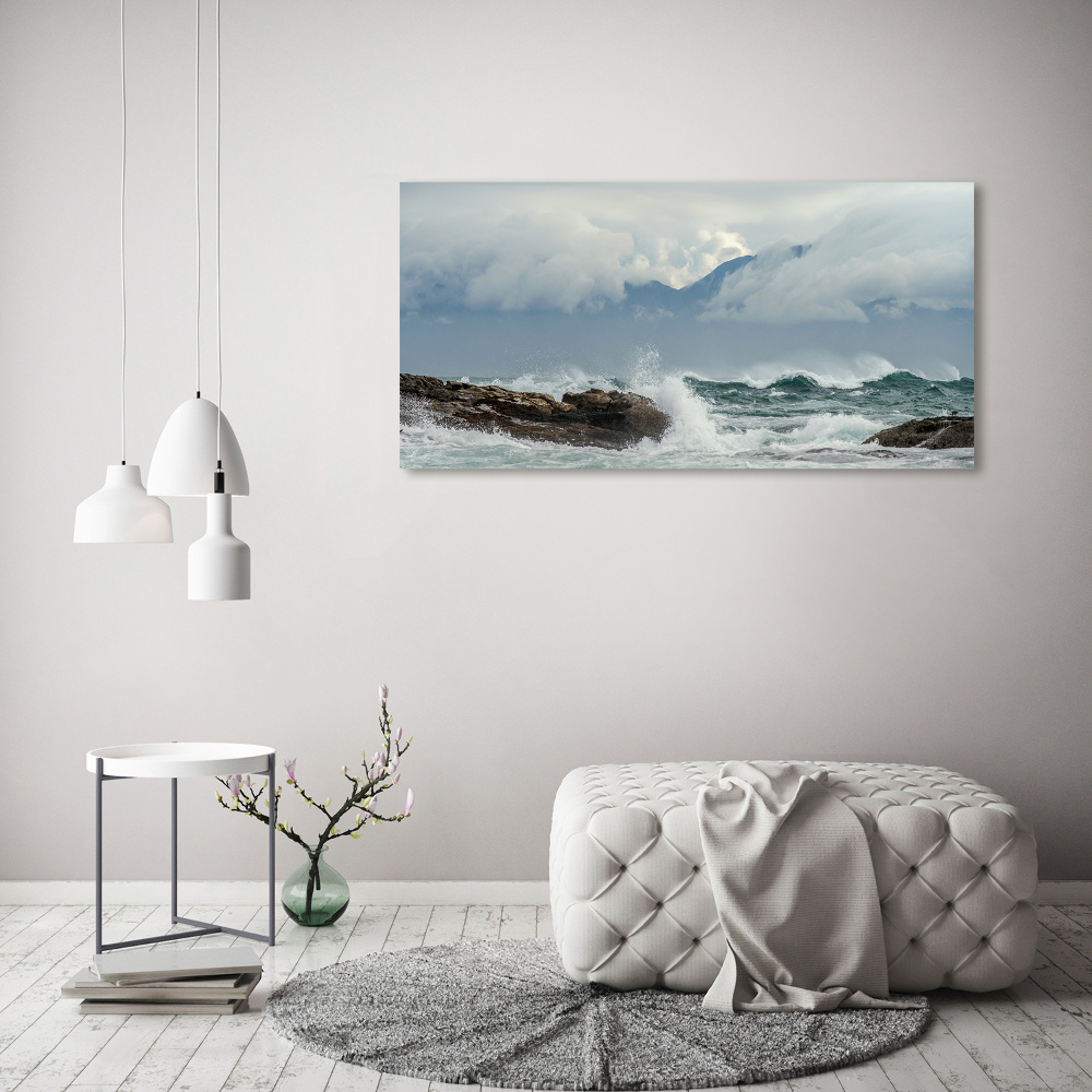 Wall art acrylic Rough sea