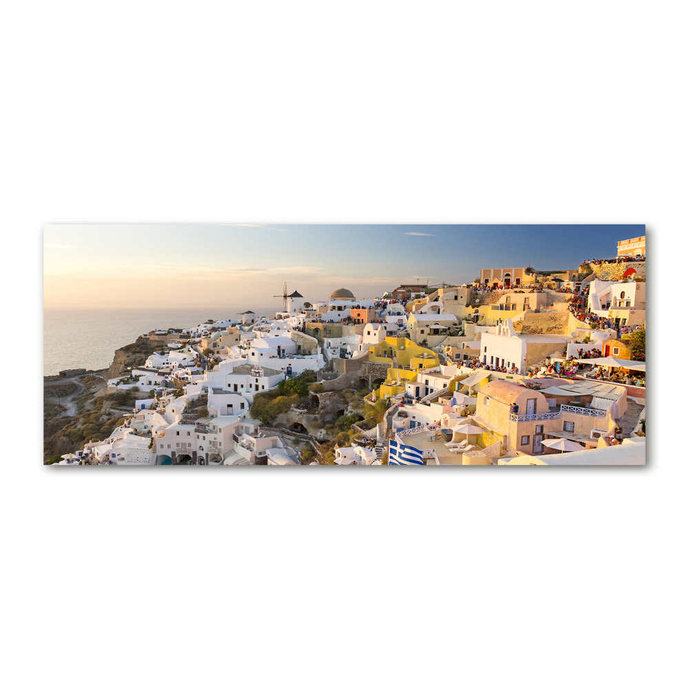 Acrylic wall art Santorini Greece