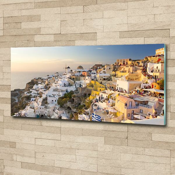 Acrylic wall art Santorini Greece