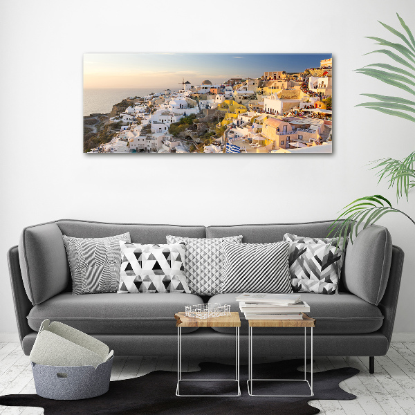 Acrylic wall art Santorini Greece