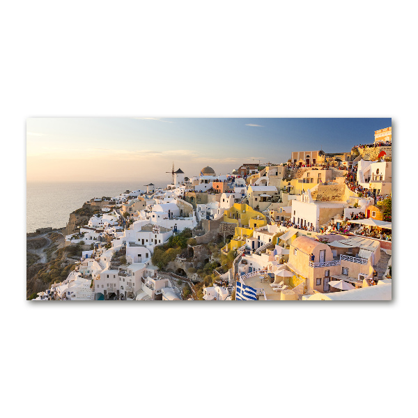 Acrylic wall art Santorini Greece