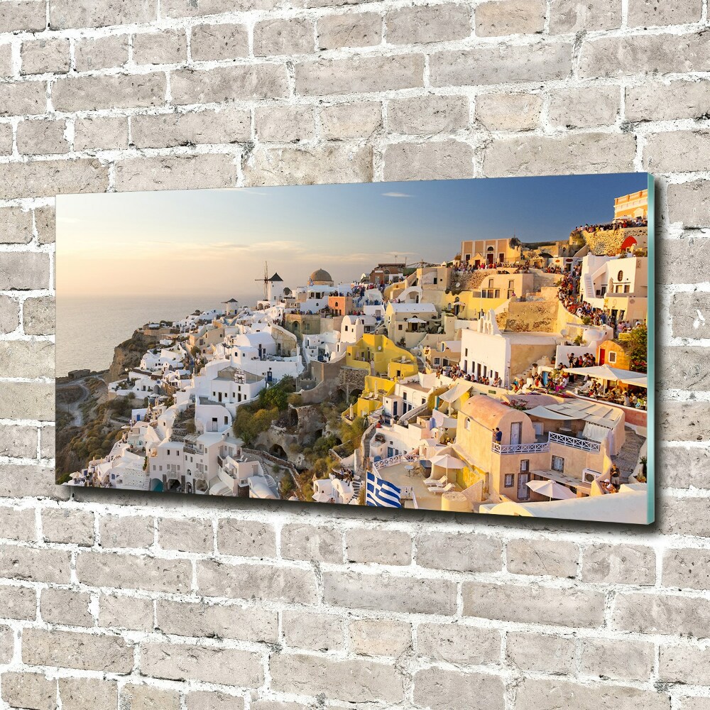 Acrylic wall art Santorini Greece