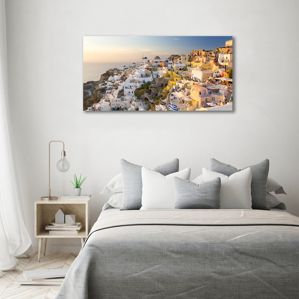 Acrylic wall art Santorini Greece