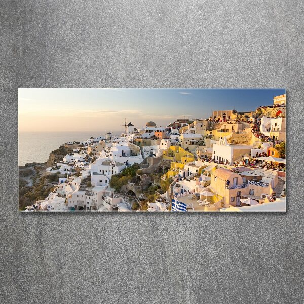 Acrylic wall art Santorini Greece