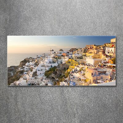 Acrylic wall art Santorini Greece