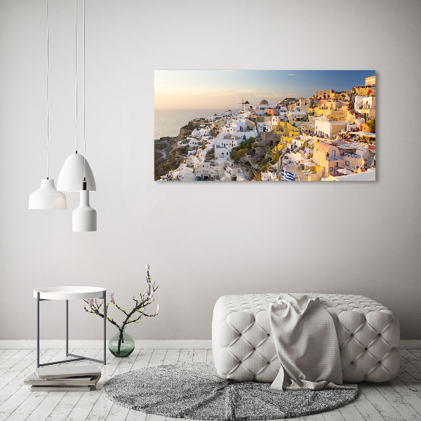 Acrylic wall art Santorini Greece