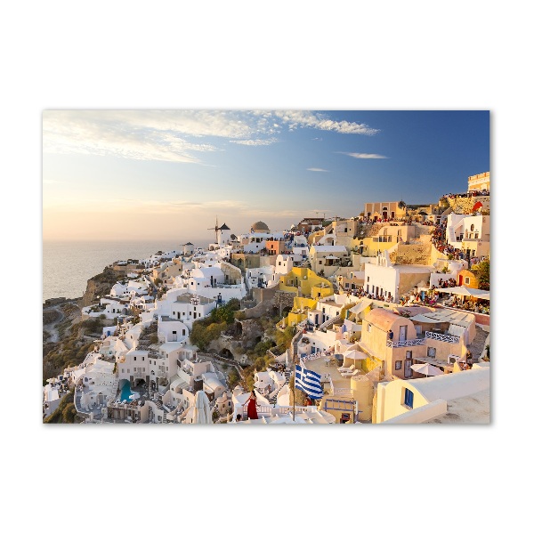 Acrylic wall art Santorini Greece