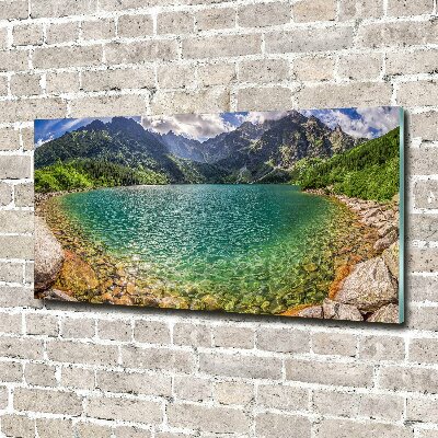 Print on acrylic Lake in the mountains