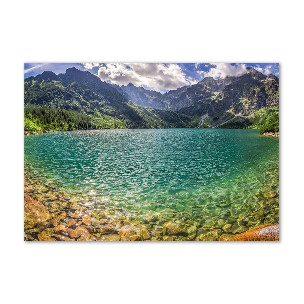 Print on acrylic Lake in the mountains