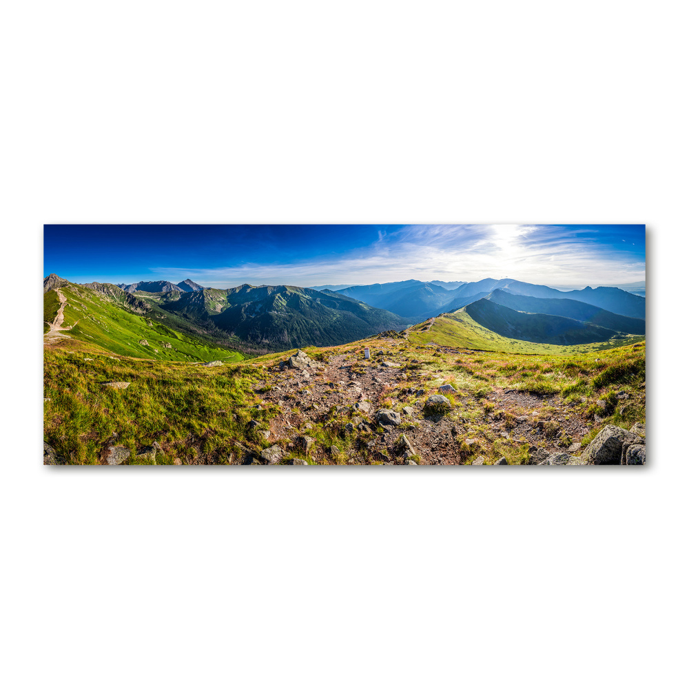 Print on acrylic Mountain panorama