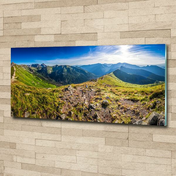 Print on acrylic Mountain panorama