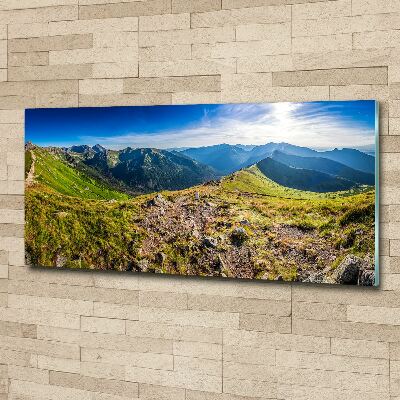 Print on acrylic Mountain panorama