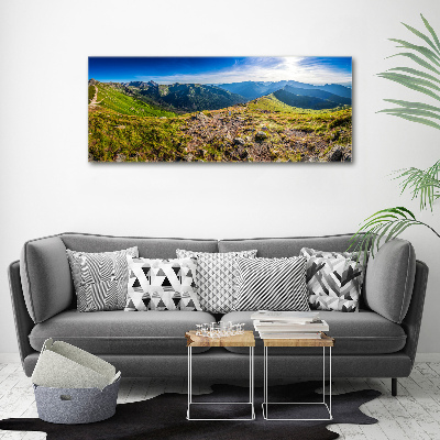 Print on acrylic Mountain panorama