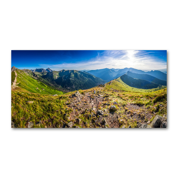 Print on acrylic Mountain panorama