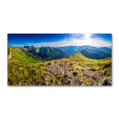 Print on acrylic Mountain panorama