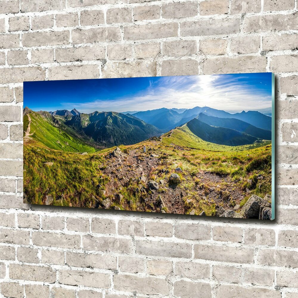 Print on acrylic Mountain panorama