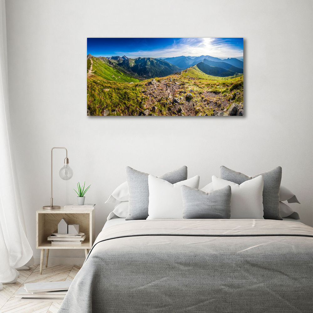 Print on acrylic Mountain panorama