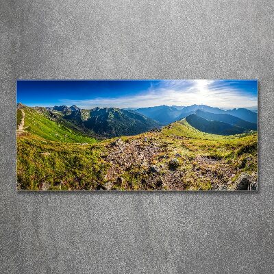 Print on acrylic Mountain panorama