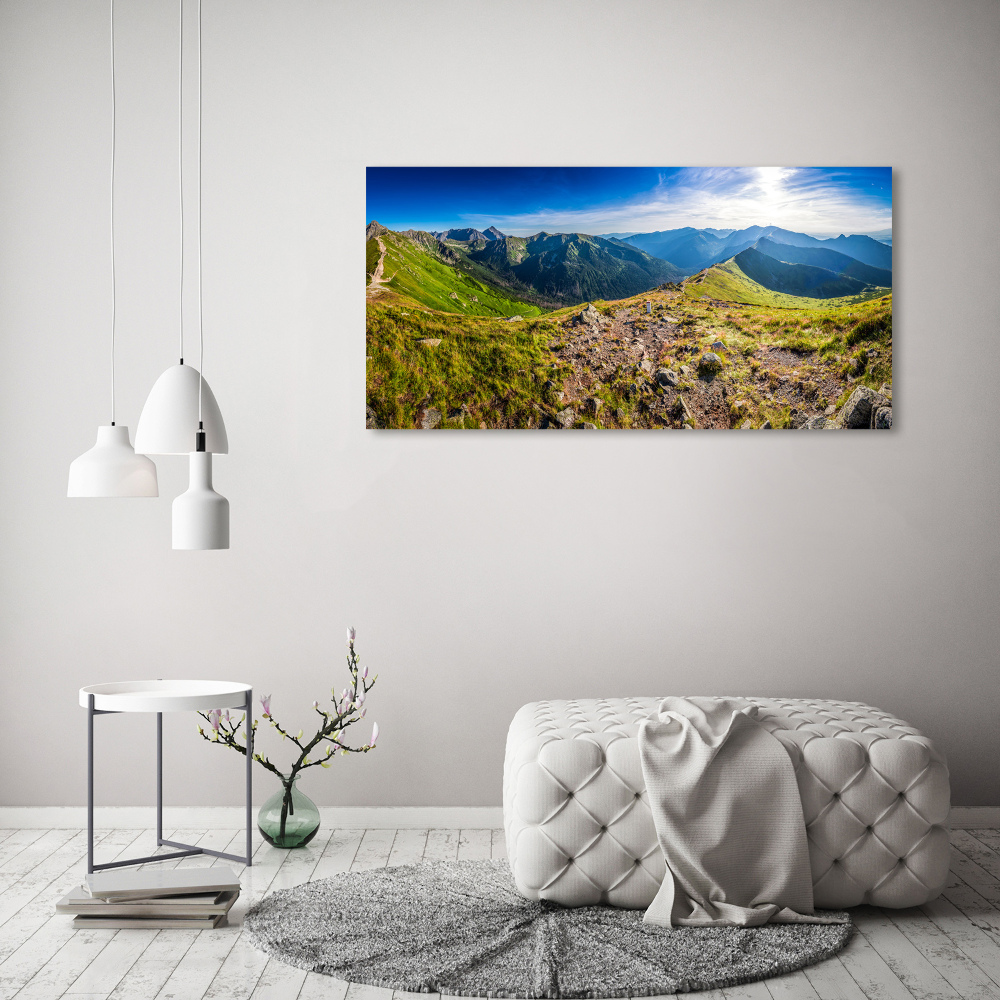 Print on acrylic Mountain panorama