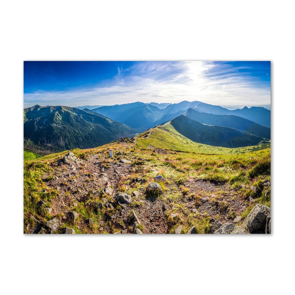 Print on acrylic Mountain panorama