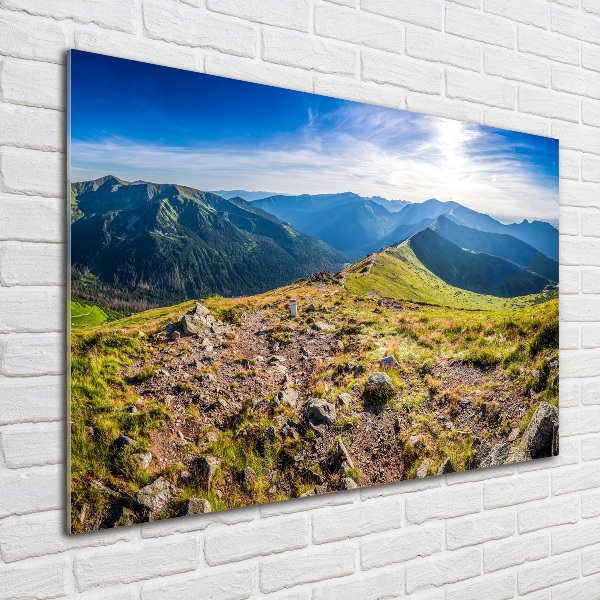 Print on acrylic Mountain panorama