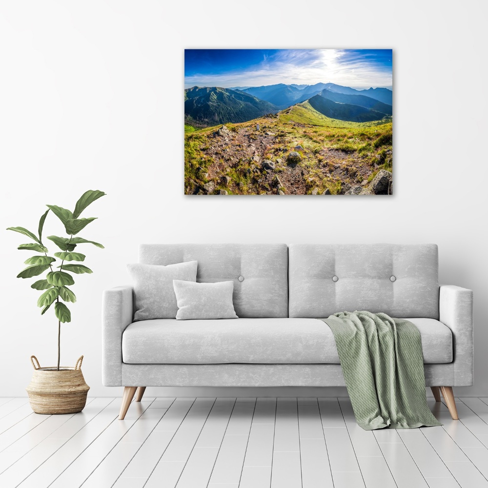 Print on acrylic Mountain panorama