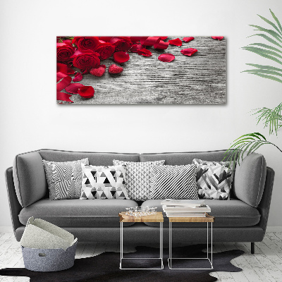 Wall art acrylic Red roses