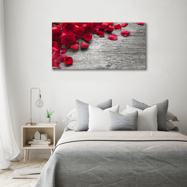 Wall art acrylic Red roses