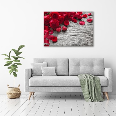 Wall art acrylic Red roses