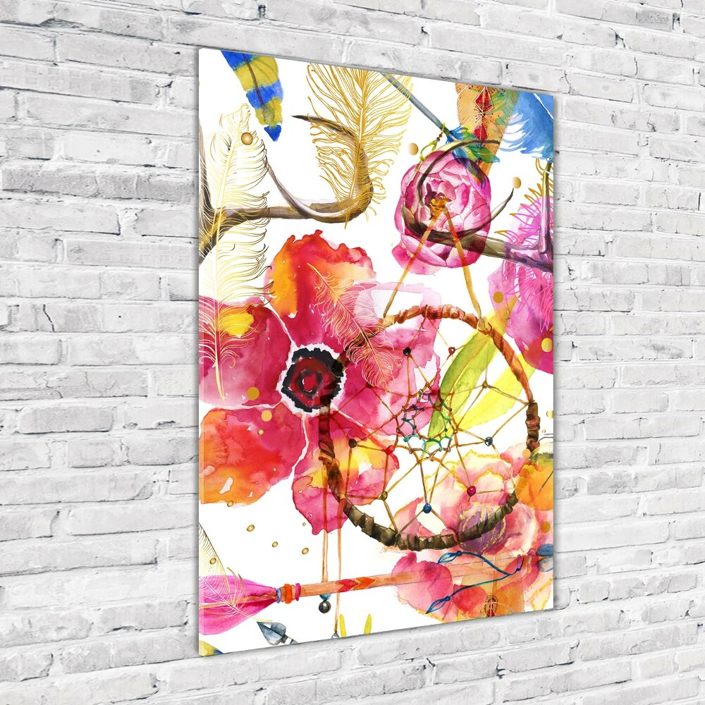 Print on acrylic Flowers style boho