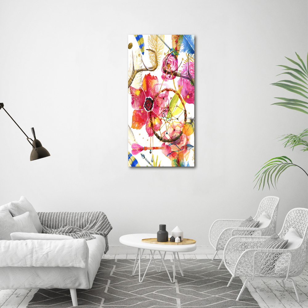 Print on acrylic Flowers style boho