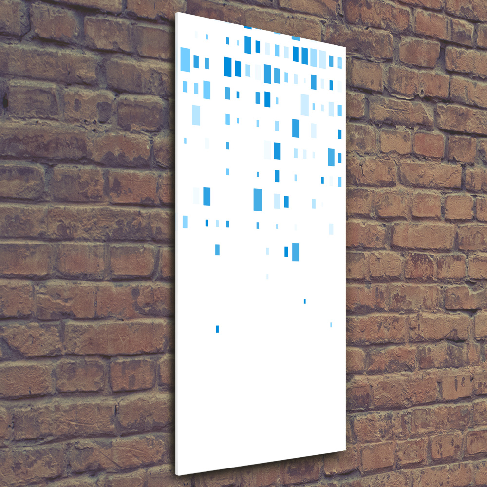 Print on acrylic glass Blue squares