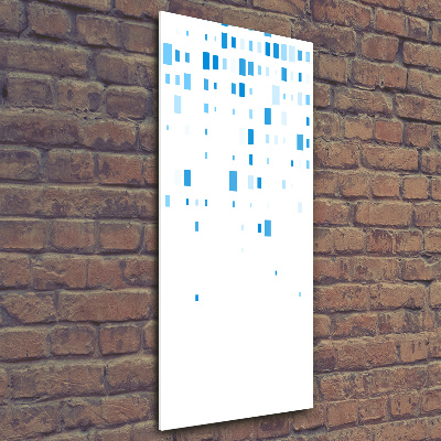 Print on acrylic glass Blue squares