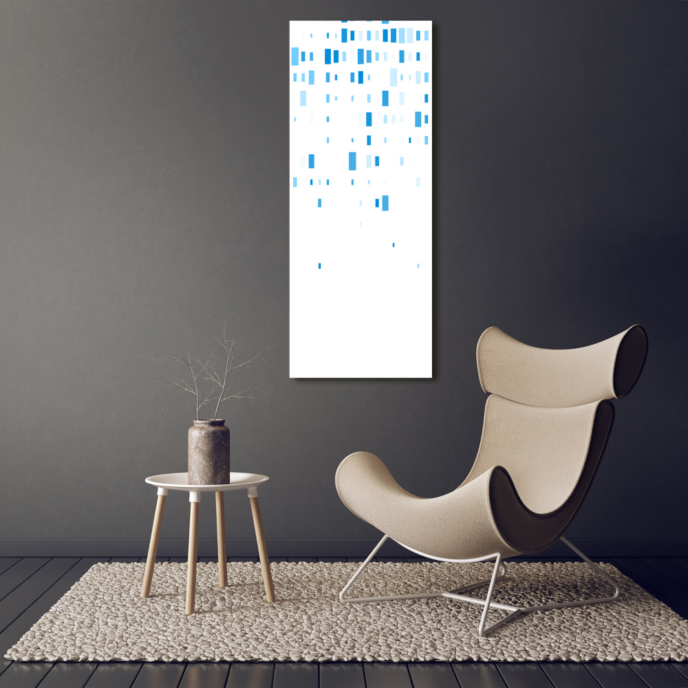 Print on acrylic glass Blue squares