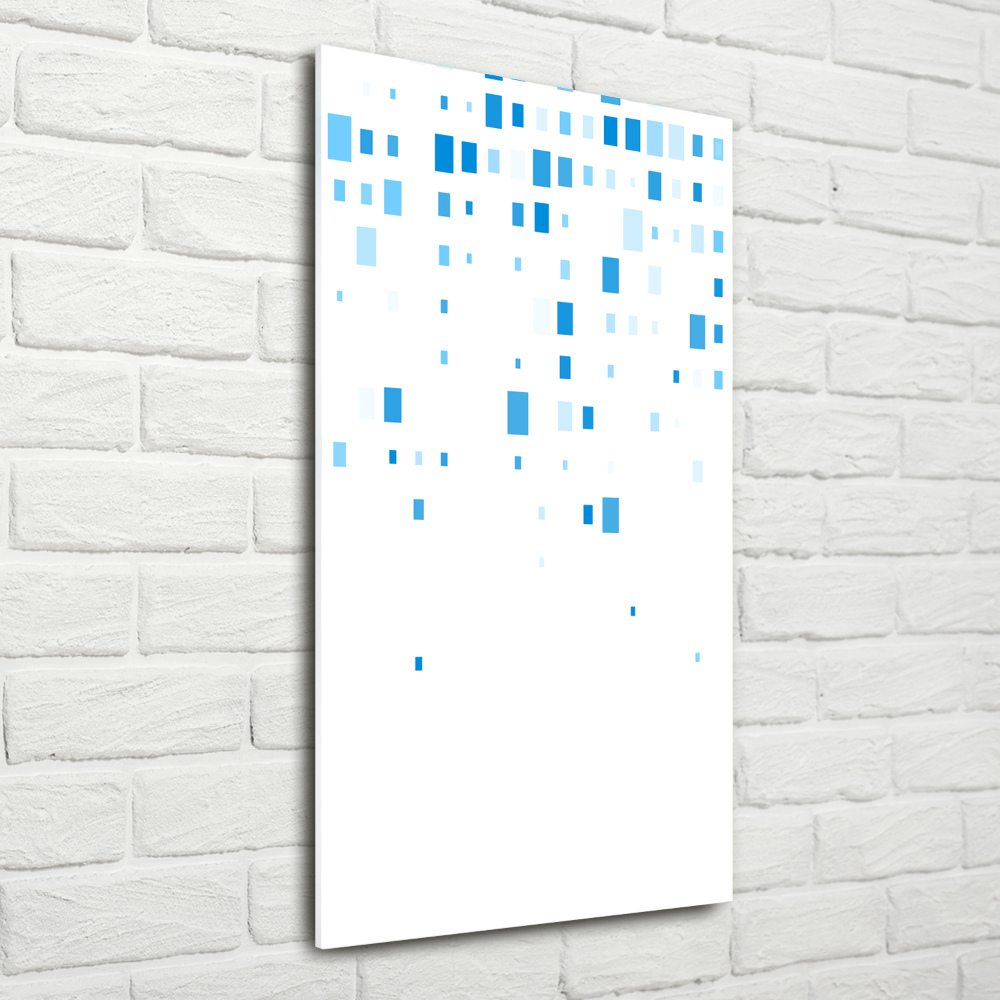 Print on acrylic glass Blue squares