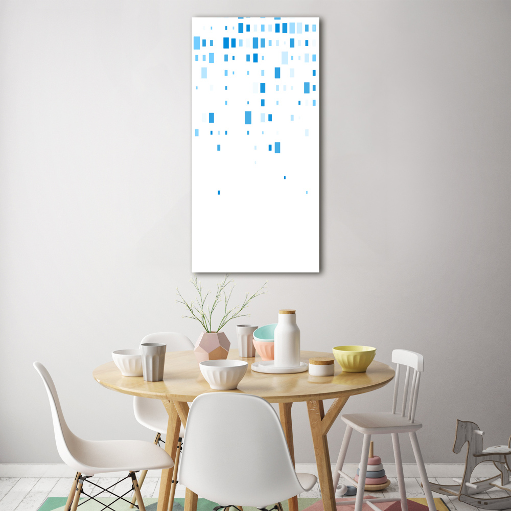 Print on acrylic glass Blue squares